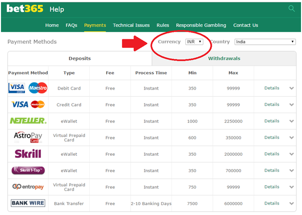 Bet 365 Banking