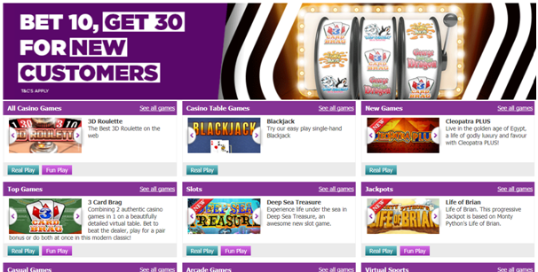 Betdaq- Casino