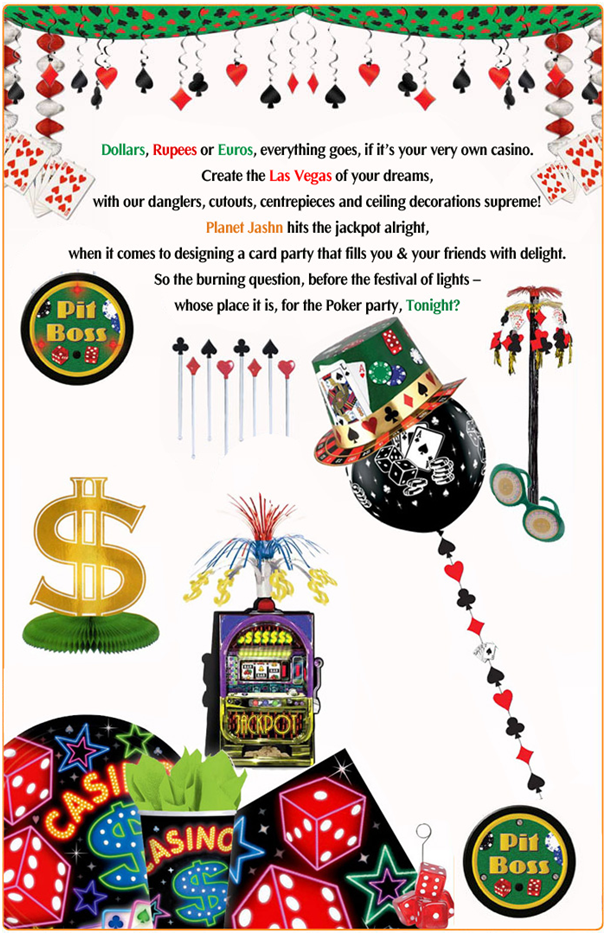 Casino wedding and party theme