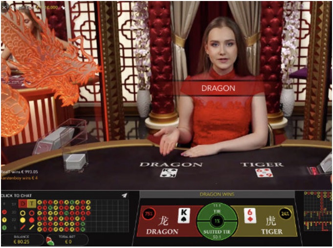 Evolution gaming live dealer dragon