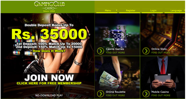 Gaming Club INR casino