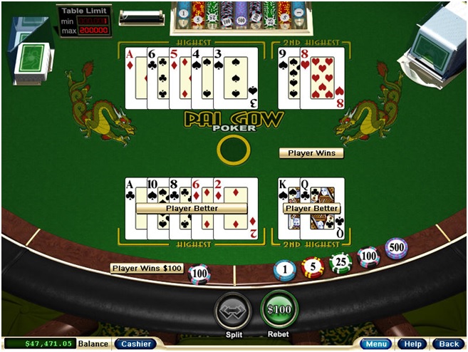 How to play Pai Gow online