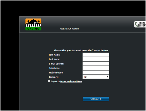 Indio Casino Registration for free play