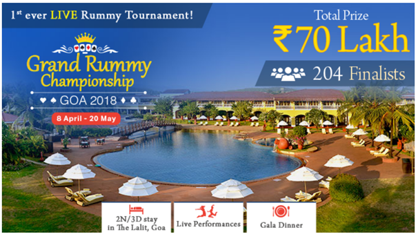 Live Rummy Tournament at Goa