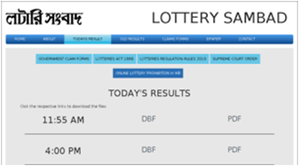 Lottery sambad result