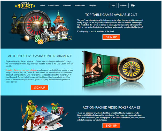 Lucky Nugget Indian online casino- Games to play