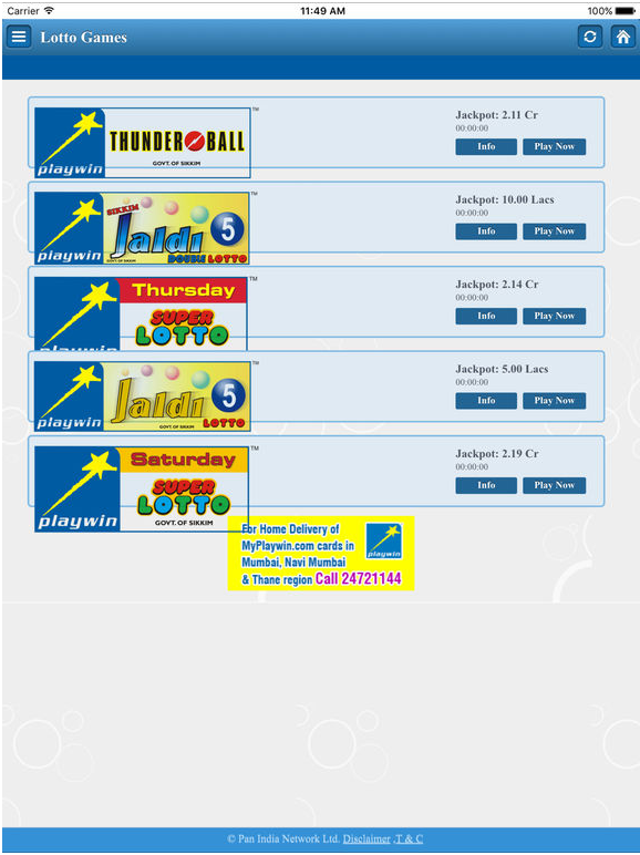 Playwin Lottery- Now you can enjoy
