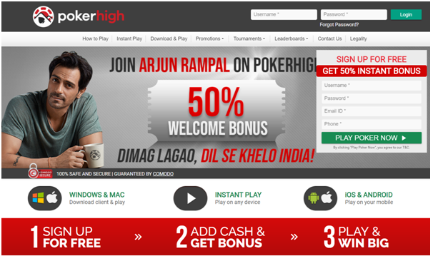 Poker High Bonus