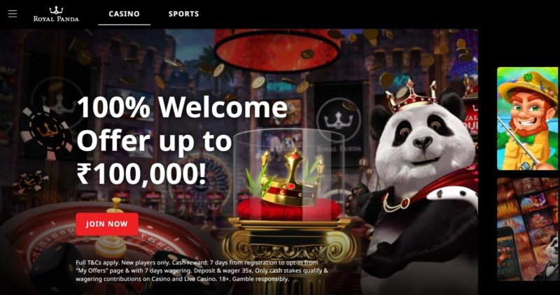 Royal Panda India Bonus
