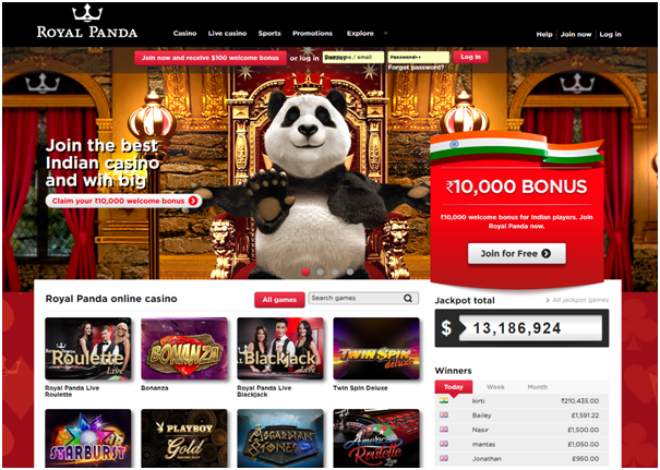 Royal Panda Indian online casino