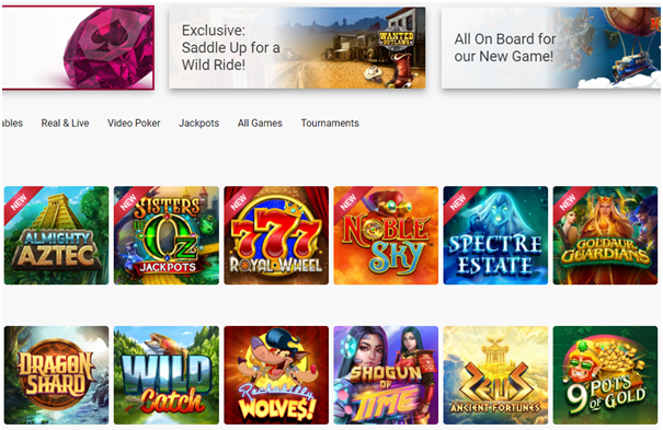 Ruby Fortune Indian online casino slot games to play