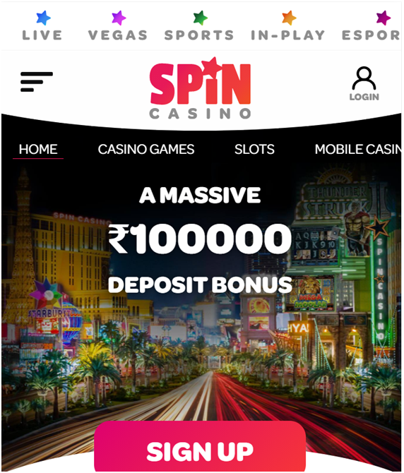 Spin Casino Indian mobile casino