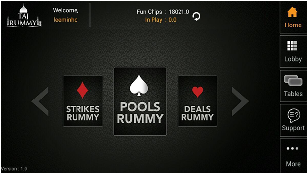 Taj Rummy Types of Rummy Games