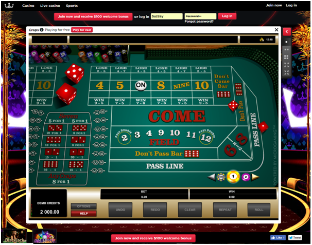 Where to play high limit craps online - Royal Panda