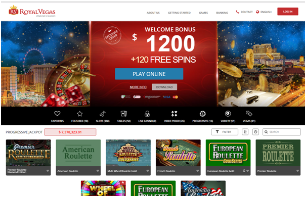 Play high Limit Roulette at Royal Vegas online casino